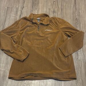 Eddie Bauer Brown Quarter Zip